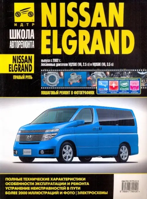 Nissan Elgrand: Руководство по эксплуатации, техническому обслуживанию и ремонту